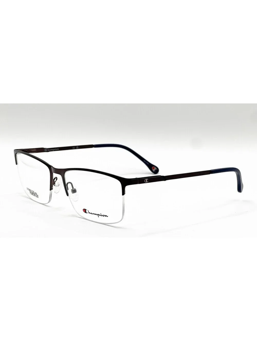 Champion CU 4016 C02 Gunmetal Rectangle Authentic Eyeglass Frames 58-18-150